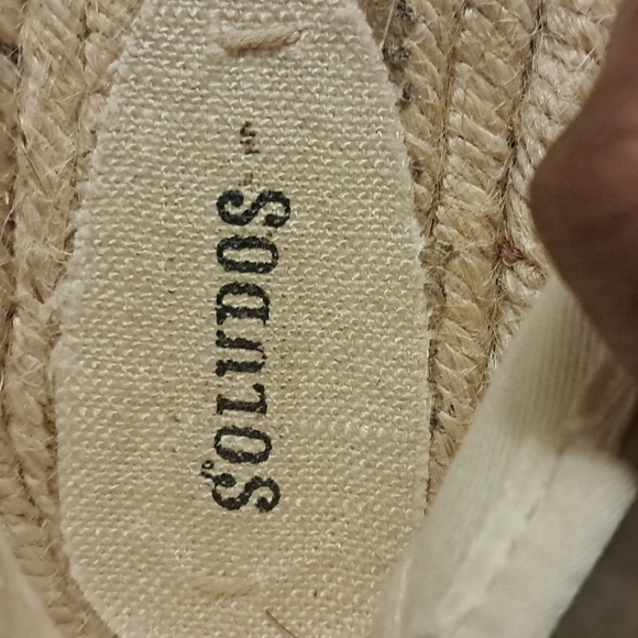 Soludos Canvas Platform Espadrille Shoes Size 8.5 - Picture 8 of 9